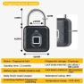 Portable Keyless Fingerprint Locker Lock Security Smart Fingerprint Padlock Anti-Theft Fingerprint Password Lock... — Smart Lock, Bloom Habitat