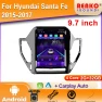 9.7-inch Android 2 Din Car Stereo with CarPlay for Hyundai Santa Fe 2015-2017 — Car Infotainment System, Reakosound