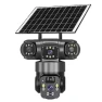 Smart Solar Tri Lens PTZ Security Camera — Security Camera, Guudgo