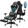 7-Point Massage Gaming Chair with Footrest — Smart Chairs, Douxlife