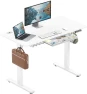 Electric Height Adjustable Standing Desk with Drawer, Memory Preset and Cable Management Tray — Standing Desk, SHW