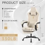 Ergonomic Gaming Chair with Footrest, Massage Lumbar Cushion, and Adjustable Recliner — Smart Chairs, SUKIDA