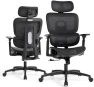Ergonomic Office Chair with Adjustable Headrest, 3D Armrests, and Lumbar Support — Smart Chairs, Magshion