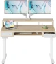 Electric Standing Desk with 2 Drawers & Large Keyboard Tray — Standing Desk, HUANUO