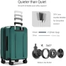 Carry On Luggage with Top Opening, Expandable with Front Pocket and USB Charging Port — Smart Luggage, cllson