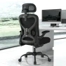 Ergonomic Office Chair with Mesh and Gold Accents — Smart Chairs, CASASIO