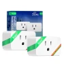 Wi-Fi Smart Plug 15A, Dual-Band 2.4GHz & 5GHz, Energy Monitoring, 2 Pack — Smart Plug, NOUS