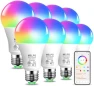 Smart RGB Light Bulbs 8 Pack — Smart Light Bulb, MELPO