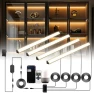 Black Shelf Lights, LED Bookcase Lighting Compatible with Alexa, WiFi Dimmable 2700K Under Shelf Lighting for Bookshelf,... — LED Strip Lights, Lumtide