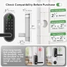 Keyless Entry Fingerprint Digital Smart Lock with Handle & Keypad — Smart Lock, Dermum