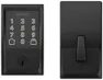 Encode Wi-Fi Smart Lock with Century Handleset Entry Set for Front Door, Matte Black — Smart Lock, SCHLAGE