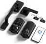 Smart Fingerprint Front Door Lock Set, App Control, 8-in-1 Keyless Entry Deadbolt with Lever Handle — Smart Lock, Veise