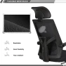 Mesh Ergonomic Office Chair with Footrest — Smart Chairs, Qulomvs