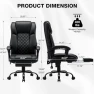 Massage Office Chair with Heat, 7 Points Vibration, Ergonomic Executive Chair with Footrest — Massage Chairs, HOFFREE