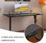 Electric Standing Desk, Malacca Solid Wood — Standing Desk, Plyosdey