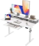 Height Adjustable Electric Standing Desk with 2 Drawers and Splice Board — Standing Desk, Agilestic