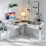 L-Shaped Electric Standing Desk — Standing Desk, RedLemon