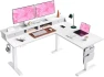 L Shaped Electric Standing Desk with Drawers — Standing Desk, ErGear