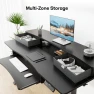 Electric Standing Desk with 2 Drawers & Large Keyboard Tray — Standing Desk, HUANUO