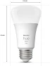 Smart 75W A19 LED Bulb - Soft Warm White Light - 2 Pack — Smart Light Bulb, Philips