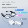 Intelligent Bluetooth-Compatible Glasses With LED Display And AI Voice Assistant — Smart Glasses