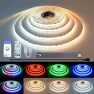RGBW IC COB LED Strip 32.8ft Natural White 4000K Addressable Multicolor Kit — LED Strip Lights, FOSUO