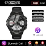 Men's Smartwatch with AMOLED Display, Bluetooth Calling, 4GB Memory — Smart Watch, Tiktop2