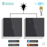 1/2/3-Key Touch Wi-Fi Switches with Capacitor, 2-Way for Stairs, Corridors, Lamps — Smart Switch, Simplistic Living Home