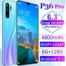 Smartphone with 6.3-inch drop screen, 6GB RAM and 128GB storage — Smartphones