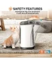 Portable Electric Space Heater with Thermostat, 1500W, Kismile