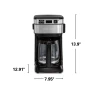 Programmable Drip Coffee Maker, 12 Cups, Front Access Easy Fill — Coffee Maker, Hamilton Beach