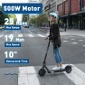 Electric Scooter for Adults, 500W Motor, 10" Solid Tires, 25-40.4 Miles Range — Electric Scooter, Hiboy
