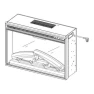 Electric Fireplace Insert, Oxhark Flame