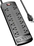 WiFi Surge Protector with Smart Outlets and USB Ports