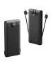 Portable Charger with Built-in Cables and Wall Plug — Power Bank, VEGER