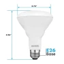 6-Pack BR30 LED Bulb, LUXRITE