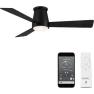 3-Blade Flush Mount Smart Home Ceiling Fan — Smart Fan, WAC Lighting