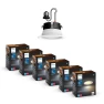 Smart 4 Inch LED Downlights, Warm-to-Cool White Recessed Lighting, 6 Pack — Smart Light Bulb, Philips Hue
