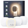 Plug-in LED Backlit Night Light with Motion Sensor & Dusk to Dawn Sensor, Dimmable Warm White Nightlight with Adjustable..., AUVON
