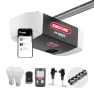 Smart Garage Door Opener with Chain Drive and LED Lighting, Genie