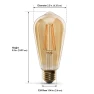 WiFi Dimmable Vintage LED Smart Light Bulb — Smart Light Bulb, Feit Electric