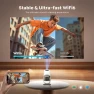 Mini Projector with WiFi6 and Two-Way Bluetooth5.4, 4K Smart 1080P Portable Outdoor Movie Projector with Android 13 &... — Smart Projector, TOPTRO