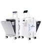 Aluminium Frame Zipperless PC Hard Shell Spinner Wheels Luggage — Smart Luggage, feilario