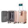Carry On Luggage with Cup Phone Holder and Charger Hard Shell Suitcase with Spinner Wheels — Smart Luggage, mixi