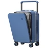 Carry On Luggage with Cup Phone Holder and Charger Hard Shell Suitcases with Spinner Wheels — Smart Luggage, mixi