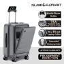 Expandable Carry On Luggage with Cup Holder, USB Charge, and TSA Lock — Smart Luggage, ISLAND ELEPHANT
