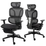 Foldable Office Chair with Foot Rest — Smart Chairs, HForesty