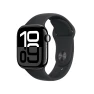 GPS + Cellular 42mm Jet Black Aluminum Case with Black Sport Band M/L (Renewed) — Smart Watch, Apple