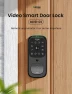 3 in 1 Door Lock with Fingerprint, WiFi, Keyless Entry Smart Deadbolt, 2K HD Camera — Smart Lock, GHome Smart