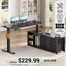Electric Standing Desk with 6 Drawers — Standing Desk, SEDETA